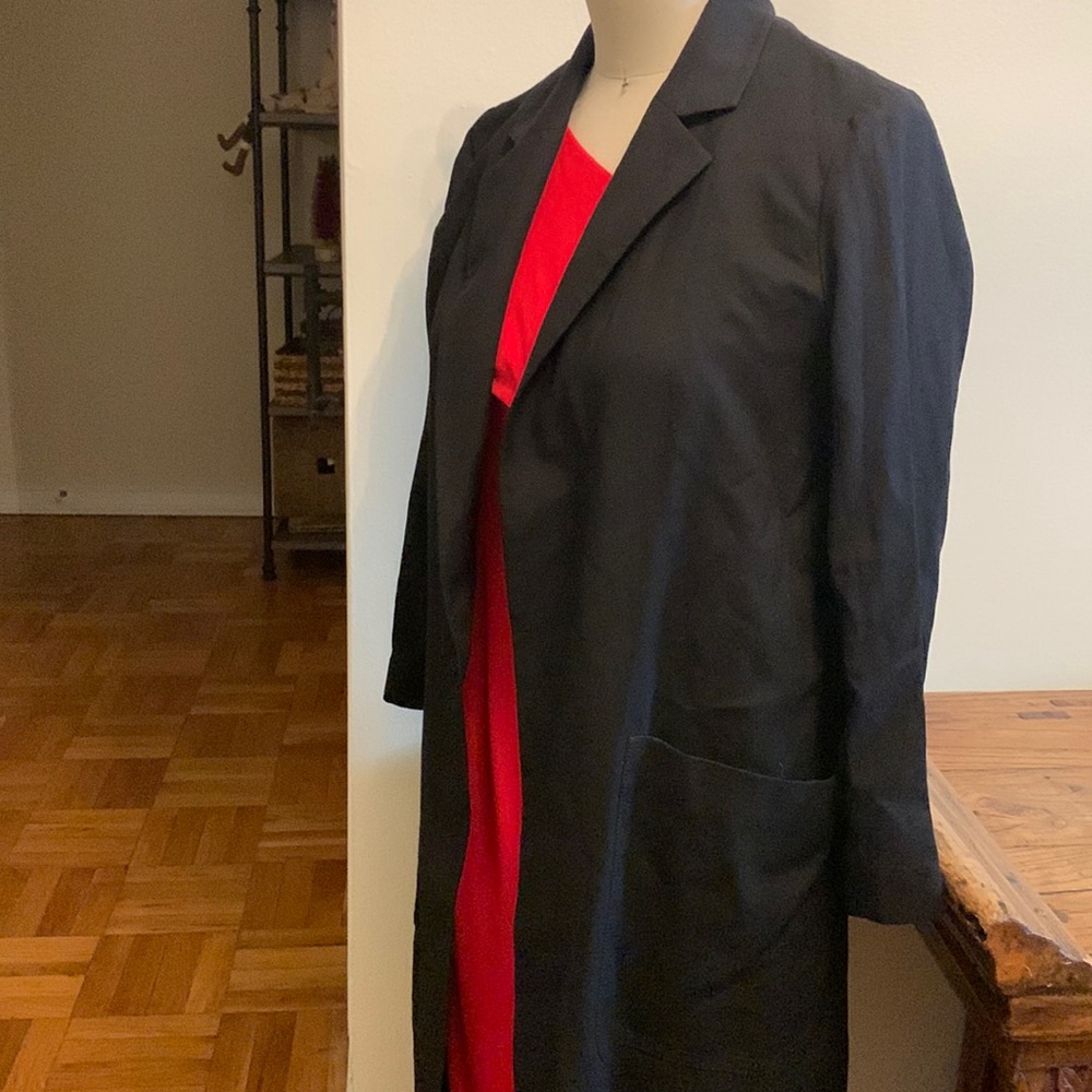 Massimo Dutti long blazer/ trench jacket